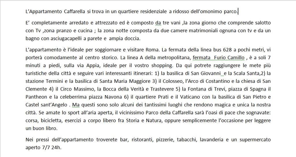 Appartamento Caffarella Rom Eksteriør billede